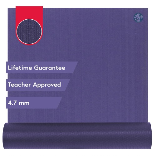 Yoga mat 4 7mm - mat, purple